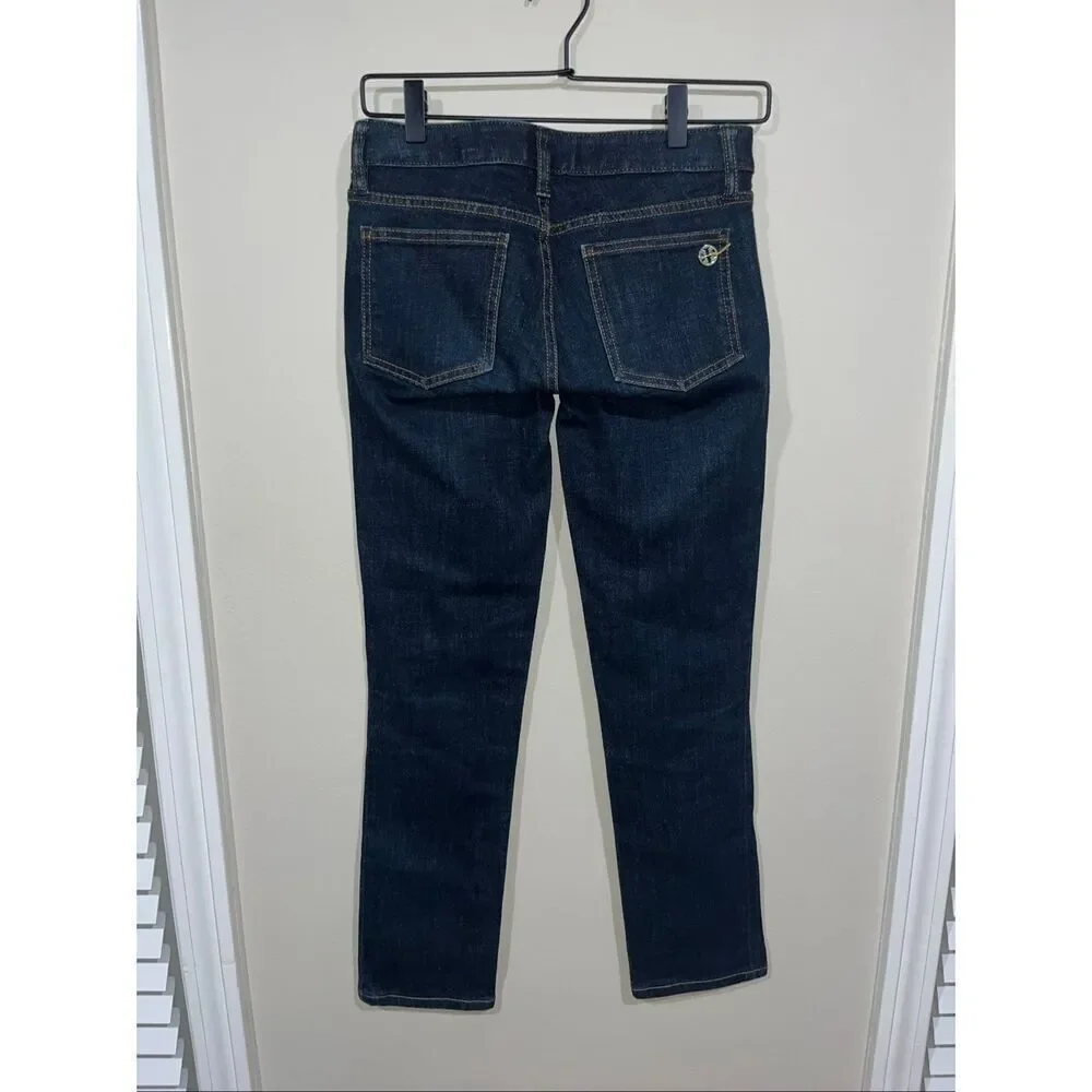 Tory Burch Super Skinny Jean Dark Wash Size 25 Womens